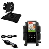 Samsung T10 Auto Bean Bag Dash Holder with Car Charger - Uses Gomadic TipExchange