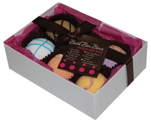 Upper Canada Soap & Candle Bath Bakery Bon Bon Bath Fizzies Gift Set, 6 Assorted Fragrances,  Boxed