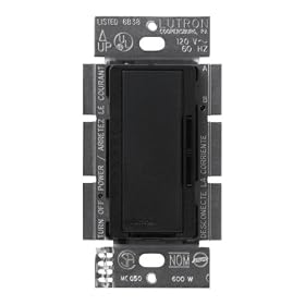 Lutron MSC-600M-MN Maestro 600-Watt Multi-location Dimmer Midnight by Lutron