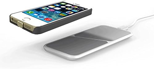 Wireless Charging Pad Bundle with Wireless Charging Receiver for iPhone 5. Fits iPhone 5S