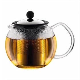 Assam 17 oz Tea Press with Glass Handle and Stainless Steel Infuser by 