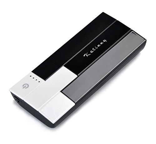 Katinny Portable Power Bank 10000mah with dual exports 1 flashlight (Black)