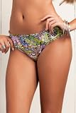 Lucky Brand Paisley Villa Banded Hipster Bottom - Margarita - L