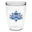 Bar Mitzvah Star of David 16 oz Insulated Beverage Tumbler, Clear