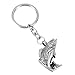 Norya Stainless Steel Fresh Water Fish Charm Cremation Urn Keychain Keepsake Memorial Ashes Keyring