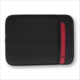 CaseCrown Neoprene Sleeve (Black/Red) for Acer 11.6 Inch Netbook