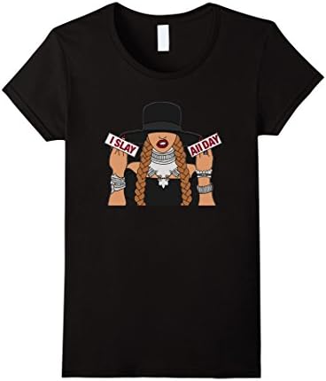 Women's Cause I Slay Shirt - I Slay All Day Shirt - I Slay Shirt XL Black