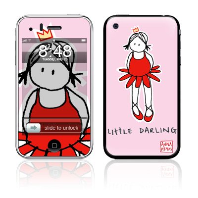 Apple iPhone 3GS/3G用デコレーションスキンシール【Little Darling】