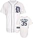 Justin Verlander Jersey: Youth 2010 Majestic Home White Replica #35 Detroit Tigers Jersey - Small (8)