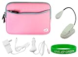 Young Micro Ultimate Combo Kit - Dual-Pocket Neoprene Sleeve Case, Book Light, Car and Travel-Wall Chargers for Barnes & Noble nook E-Reader Reading Device (nook NOT Included)