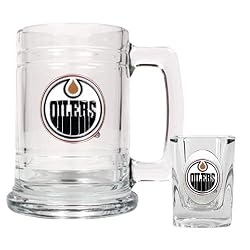 Edmonton Oilers NHL Boilermaker Set - Primary Logo by Great American Products