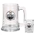 Edmonton Oilers NHL Boilermaker Set - Primary Logo by Great American Products