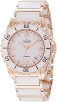 Big Sale Viceroy Women's 47548-95 White Ceramic Rose Gold-Tone Date Watch
