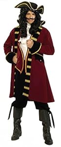 Forum Designer Deluxe Pirate Captain Costume, Multi, Large