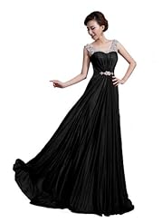 Sheath Chiffon/Polyester Scoop Neck Beaded Sequined Party Dress  with a Brush/Sweep Train 