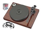 Pro-Ject Xperience mahagoni SuperPack (Ortofon 2M Bronze) + RCA-CC Anschlusskabel 123cm