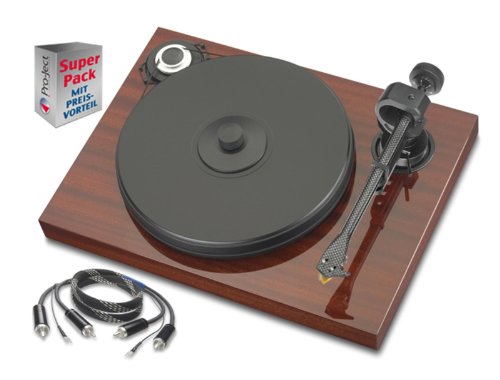 Pro-Ject Xperience mahagoni SuperPack (Ortofon 2M Bronze) + RCA-CC Anschlusskabel 123cm