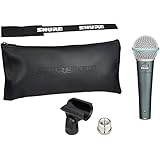 Shure BETA 58A Supercardioid Dynamic Microphone with High Output Neodymium Element for Vocal/Instrument Applications
