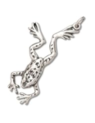 Genuine Raposa Elegance (TM) Dotted Frog Charm Pendant (37 x 12 mm). 100% Satisfaction Guaranteed.