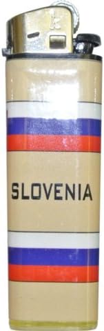 Slovenia Flag Lighters - 12 Pieces