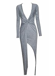 Sexy V-neck Slit Spring Summer 2015  Dress