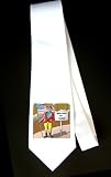 Party Decoration Necktie with male, man, board, Texas, welcome, abstract, wishes, sign, American, flag, holding, greeting, clown, suit by SHOPZEUS