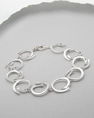 Bracelet En Argent 925 - Design Élégant - 12.2 