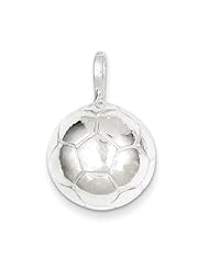 Sterling Silver Soccer Ball Charm