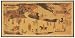 Unique Asian Art, D&eacute;cor Gifts - 36" x 72" Chariots of Life Chinese Wall Screen Brush Art Painting
