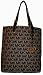 Women's Michael Kors Purse Handbag Tote Beige/Black/Black