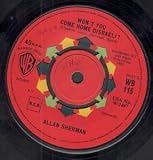 WON`T YOU COME HOME DISRAELI 7" (45)