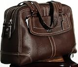 Coach Brown Pebbled Leather Hamptons Business Satchel Handbag 13964