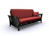 American Furniture Alliance Milan Metal Futon Frame Full, Black American Furniture Alliance Milan Metal Futon Frame Full, Black