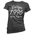 Vintage 1996 Aged To Perfection - Womens 16th Birthday Present / Gift T-Shirt - 11 Colours