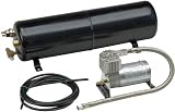 Wolo Turbo Compressor and Extended Tank SystemIncludes 5.5L Metal Storage Tank 10ft of 1/4 Air Hose Brass Fittings mounting Hardware and Compressor