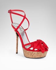 Kali Crisscross Bow Cork Platform Sandal