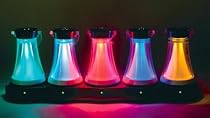 Black Finish Rechargeable LED Set of 5 Atmosphere Lights