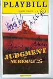 Maximilian Schell & Robert Foxworth autographed Playbill Program Judgement at Nuremberg Broadway Show
