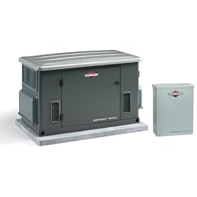 Briggs and Stratton 40233 12,000-Watt Bi-Fuel Standby Generator with 100 Amp Transfer Switch by Briggs & Stratton