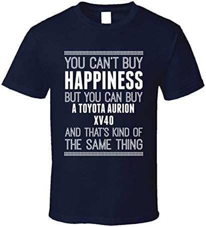 Toyota Aurion XV40 Happiness Car Automobile Love Heart T Shirt S Navy