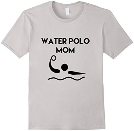Water Polo Mom T-Shirt - Male Medium - Silver