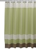 DKNY Color Block Lime Fabric Shower Curtain