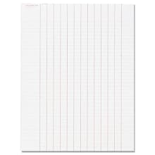 TOPS Data Pad with Numbered Column Headings, Wide Rule, Letter Size, White, 50 Sheets per Pad (3619)