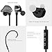 Wireless Bluetooth Headphones,In-Ear Earbuds Sports headsets with Mic,CVC 6.0 Noise Cancelling Stereo Audio&Sweat-proof Lightweight Earphones for Running Exercise Gym Earpieces-Pearl Gray
