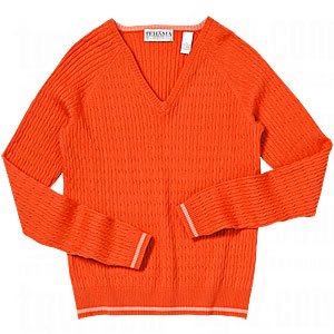 Childrens Toyshop  Apparel : Tehama Ladies Baby Cable V-Neck Tops