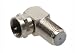 Produkt-Bild: F-Winkeladapter, F-Stecker / F-Buchse, Metall