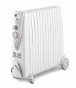 DeLonghi G011230RTW 3kw Rapido Oil Filled Radiator