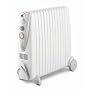 De'Longhi Rapido G011230RTW Oil Filled Radiator, 3kW
