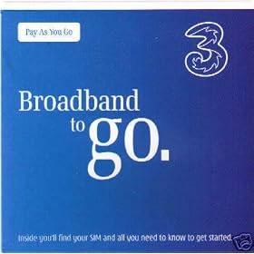 3 Broadband Prepay Sim Card Pay As You Go