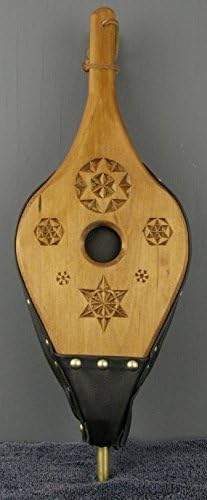 Fireplace Bellows--Chip Carved Snowflake 7